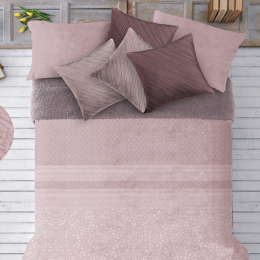 Couette en peau de mouton Rose Tetra Manterol