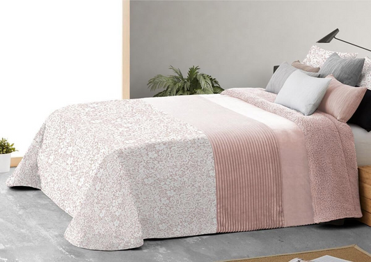 Couette en peau de mouton Rose Rami Manterol